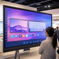 Televisor Inteligente LCD 4K para Interiores de 65/75/86 Pulgadas, 3000cd de Brillo, Legible Bajo la Luz Solar, Capacitivo, para Tiendas Minoristas OEM