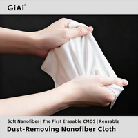 GiAi Taşınabilir Kamera Lens Temizleme Seti Ultra İnce Mikrofiber Bez Nano Temizleyici, Kamera Lensi, Cep Telefonu, Tablet, Saat Ekranı için