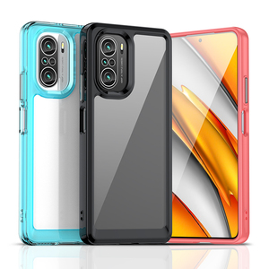 Custodia di lusso di alta qualità custodia per cellulare colorata per <span class=keywords><strong>cover</strong></span> in acrilico trasparente <span class=keywords><strong>POCO</strong></span> <span class=keywords><strong>F3</strong></span> per Redmi K40 K40 Pro - Product Image 1