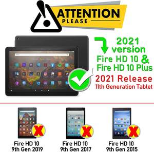 Étui pour <span class=keywords><strong>Kindle</strong></span> Fire 10 ''et 10 Plus Ultra mince en mousse EVA, housse légère pour tablette - Product Image 3