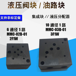 Bloc de distribution de vannes intégré à circuit hydraulique personnalisé MMC-02B-01/02/03, neuf, électrovanne de trop-plein 2F1W+YF - Product Image 2