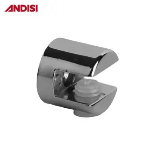 Furniture Cupboard zinc alloy glass clips shelf support holder bracket glass clamp