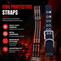 Ceinture de sécurité pour pompiers, sangle en polyamide, charge statique 13kN, XF494-2004, protection contre les chutes en cas d'intervention incendie