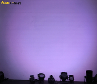 Lampu Par LED Aluminium 18 buah, cahaya panggung Aluminium LED kekuatan tinggi 6 dalam 1 RGBAL UV DMX512 dengan pilihan CTO hemat biaya DJ Disco Par