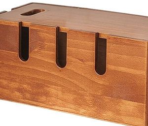 Plateau de gestion des câbles en bois sous le bureau (cacher les câbles) - Product Image 5