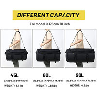 Sac de sport en bâche imperméable avec logo personnalisé, grand sac à dos de luxe, sacs pliables de grande taille pour les voyages en plein air, sac de voyage en PVC avec fermeture éclair