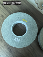 Roue de finition convolue EXL 8S PRO 6x1x1 pour le polissage et l'ébavurage des métaux aéronautiques