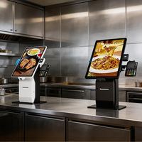 Kiosque à écran tactile de paiement de commande en libre-service de 21.5/24/32 pouces, machine à payer automatique, lecteur de codes à barres, kiosque pour magasin de chaîne/restaurant