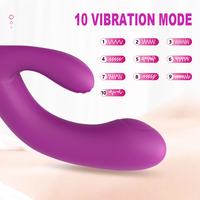 Vibrateur Lapin Passion à Trois Pointes Étanche, 10 Modes de Vibration, Masturbateur Érotique pour Adultes, Produit Sexuel Féminin