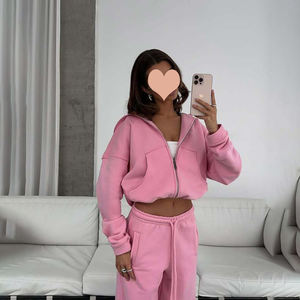 Adorabile felpa con cappuccio da donna Sweet Tone con cravatta pantaloni in vita due pezzi per gli amanti della moda moderna - Product Image 5