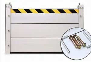 Sistema Completo di Barriere Anti-Alluvione in Alluminio**, Include Pali Laterali e Guarnizione Inferiore per l'Installazione - Product Image 4