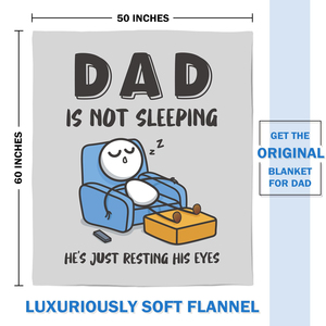 Divertente Regalo di Compleanno per Papà, Marito, da Figlia o Figlio, Coperta Super Morbida per Divano e Pisolini - Product Image 3
