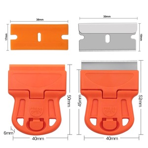 Petit grattoir pour enlever la colle, pour le nettoyage du verre, outil de suppression de l'adhésif pour la teinture des vitres de voiture - Product Image 2