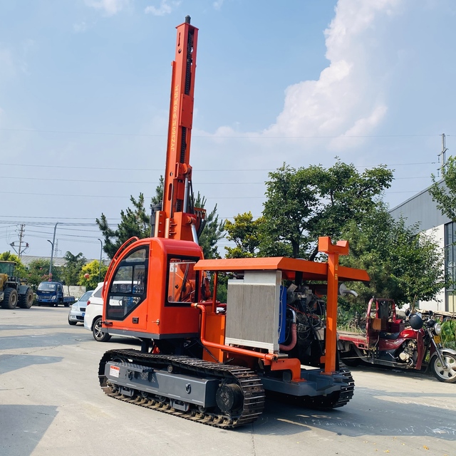 BDM-GF360 Crawler Solar Pile Drilling Rig 84-92kW PV Pile Driver Machine for Solar Farm Foundation Installation