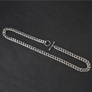 สร้อยคอแฟชั่นสไตล์ยุโรป ฮิปฮอป พังก์  วัสดุเหล็กไทเทเนียมสแตนเลสสตีล  แบบคิวบา  สำหรับผู้ชาย  ผลิตตามสั่งจากโรงงาน - Product Image 6