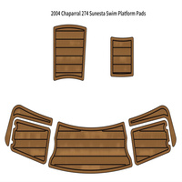 Tapis de plateforme de bain pour bateau 2004 Chaparral 274 Sunesta en mousse EVA imitation teck, style SeaDek MarineMat Gatorstep, auto-adhésif