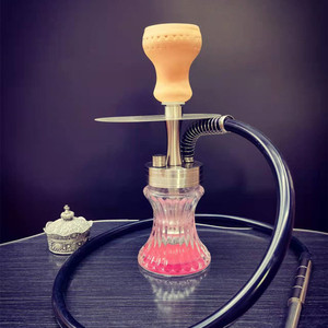 Chicha Aladin portable de petite taille en acier inoxydable pour la maison, les voyages, l'extérieur, la plage, les fêtes, les bars – Kit complet - Product Image 2