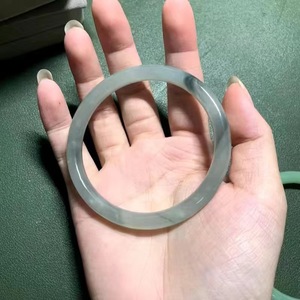 À la mode 10MM glace verre Transparent Jade femmes Bracelet <span class=keywords><strong>Simple</strong></span> mince bracelets pour filles fête bijoux cadeau - Product Image 3