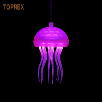 Dropshipping Cute Gradient LED Jellyfish Lamp Large Plastic Simulation White Blue Fantasy Floating Dancing Night Light Switch
