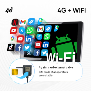 หน้าจอระบบมัลติมีเดียสำหรับรถยนต์, ระบบปฏิบัติการแอนดรอยด์9/10นิ้วแอนดรอยด์13 8คอร์4 + <span class=keywords><strong>64GB</strong></span> IPS DSP สำหรับ2DIN จีพีเอสอเนกประสงค์4G WiFi FM วิทยุสเตอริโอ - Product Image 3