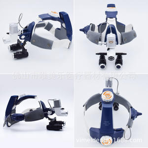 Microscopio Dental con Aumento de 4X/5X/6X, Espejo LED Quirúrgico para Conductos Radiculares Orales, Suturas Cosméticas, Soporte para Cabeza Dental - Product Image 5