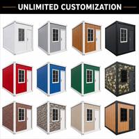 Meilleur prix, montage rapide, maison de plage miniature, imperméable, résistante au vent, structure en acier durable, maisons préfabriquées modulaires en conteneurs