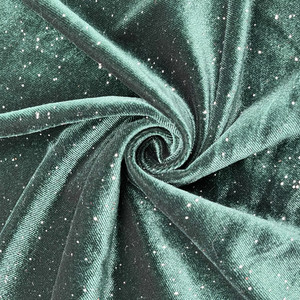 Nóng Bán Màu Ombre Sequin Cô Gái Rắn Dệt Kim Hàn Quốc Nhung Với Sequin Vải Nhung Không MOQ - Product Image 2