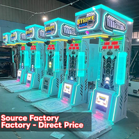 Machine de boxe électronique à monnayeur de haute qualité, jeu de frappe, testeur de force, construction métallique, anglais/espagnol pour adultes