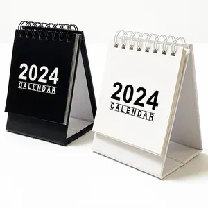 定制迷你支架2023 2024励志365每日翻转桌台历纸钟印刷日历惠阳