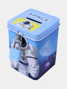 Tirelire en métal personnalisée pour enfants, boîte de rangement en fer blanc, coffre-fort à monnaie, vente en gros - Product Image 4