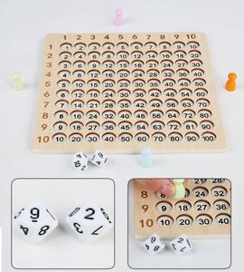 Custom 3 in 1 Kids Montessori Math <b>Table</b> <b>Board</b> <b>Game</b> Wooden Multiplication Flash Cards Toys CPC CE Certified - Product Image 5