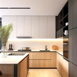 Último diseño moderno gabinete de cocina muebles gabinete de cocina conjunto completo gabinete de cocina personalizado - Product Image 1