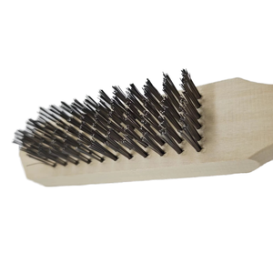 OEM resistente industriale filo di acciaio inossidabile spazzole antigraffio con manico in legno nuova fabbrica USA fornitura per la pulizia-grado DIY - Product Image 4