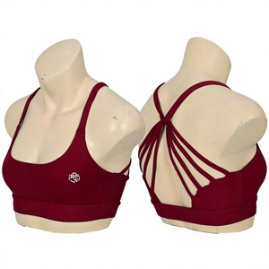 Women's High Support Seamless Strapless Sports Bra Lightweight Yoga Running <b>Plus</b> <b>Size</b> Breathable Spandex/Nylon Four-Way Stretch - Product Image 1