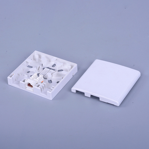 FIBERVISION X3-EFE FTTH 86 Type FOB Fiber Outlet Box Hybrid Access Terminal Box 1SC 2 <span class=keywords><strong>RJ45</strong></span> Fiber Optic Faceplate Wall Socket - Product Image 3