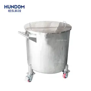 Factory price stainless steel single layer mixing tank tomato pastes/ chili paste food processing mobile storage tank