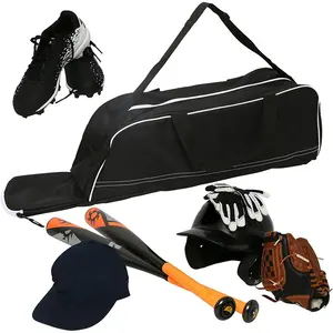 Custom Holds Bat Casco Guante Zapatos Bolsa de béisbol T-Ball Equipo de softball Gear Tote Sports Tote Bag para niños Jóvenes Adultos