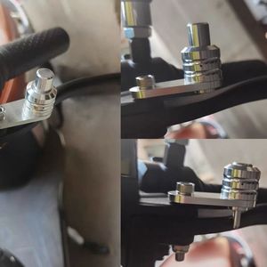 オートバイ電動自転車ブレーキパーキングスイッチ CNC アルミブレーキレバーロックボタンユニバーサルランプパーキングブレーキロック - Product Image 2