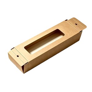 Caja de cartón blanca hecha a medida con ventana para embalaje de regalos - Product Image 3