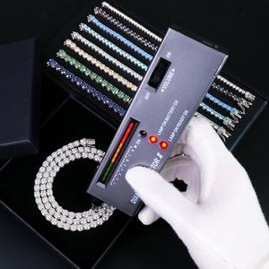 Collar de tenis de plata de ley S925 al por mayor con moissanita VVS certificada GRA, cadena de diamantes de moissanita para hombres y mujeres, joyería hip-hop - Product Image 1