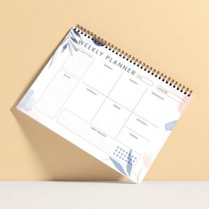 Planificador Semanal y Mensual A5 Personalizado, Bloc de Notas Espiral con Lista de Tareas y Presupuesto, Cuaderno Impreso Personalizado - Product Image 3