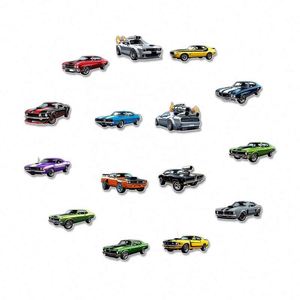 จี้รองเท้าอะคริลิคแบบรักษ์โลก ลายรถสปอร์ตคลาสสิก หลากหลายดีไซน์ สีสันสดใส ใช้ได้กับรองเท้าแบบ Clog - Product Image 2