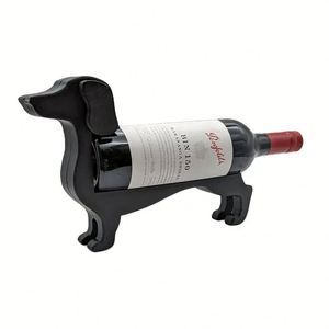 Nouveau support moderne pour bouteille de vin en plastique rouge, modèle Teckel, pour l'exportation, présentoir - Product Image 1
