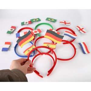 Diadema con Bandera del <span class=keywords><strong>Campeonato</strong></span> <span class=keywords><strong>de</strong></span> Accesorios para el Cabello <span class=keywords><strong>de</strong></span> la Selección Nacional, con Estampado Dorado - Product Image 4