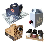 Café personnalisé pour fête Boîte à emporter pour jus de fruits et eau Sac de café jetable dans une boîte avec distributeur à valve 1L 2L 3L