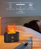 Diffuseur d'huiles essentielles à flamme simulée, humidificateur d'air 180 ml, vente chaude, lumière LED portable, diffuseur d'arômes pour la maison