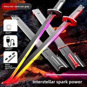 Couteau Interstellaire Sûr avec Lumière Étincelante 7 Couleurs et Laser Variable, Matériau Plastique, Effet Cool, Épée Jouet, Cadeau pour Homme et Femme - Product Image 2