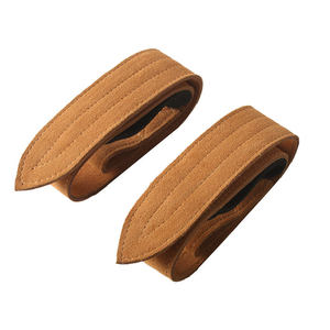 Cinghie per Sollevamento Pesi in Pelle Bovina, Supporto per Polso, Attrezzatura per Allenamento in Palestra, Powerlifting e Deadlift - Product Image 4