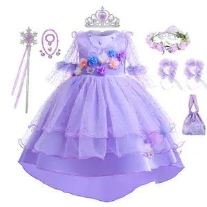 Chinese Factory Mirabel Encanto Costume Girl's Isabella Encanto Dress Halloween Costumes For Kids