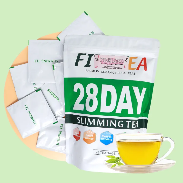 Private Label Natural Herb 28 Days Slimming Tea Flat Tummy Tea Weight Loss Burning Slim Detox Tea